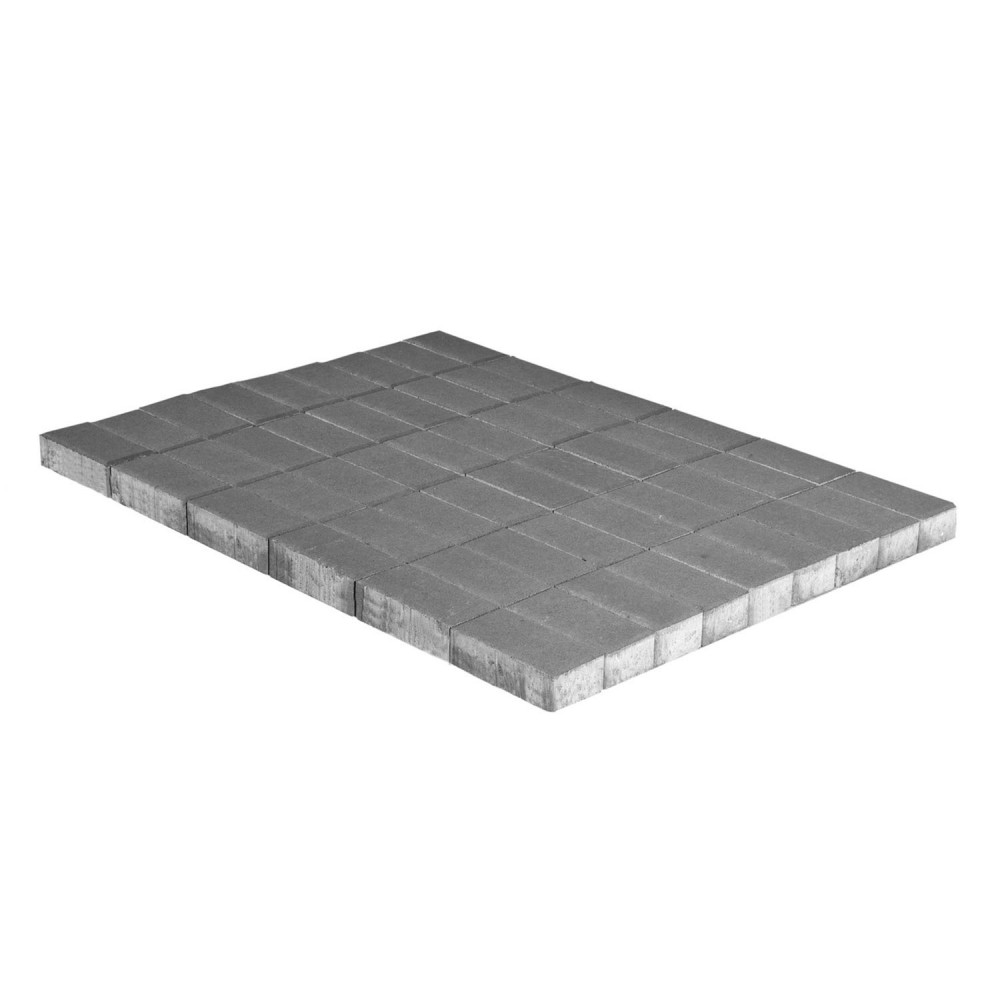 Тротуарная плитка Прямоугольник, Серый,240*120, H=70 мм, двухслойная